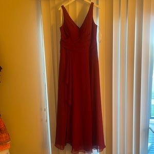 Burgundy Azazie Maxi Dress